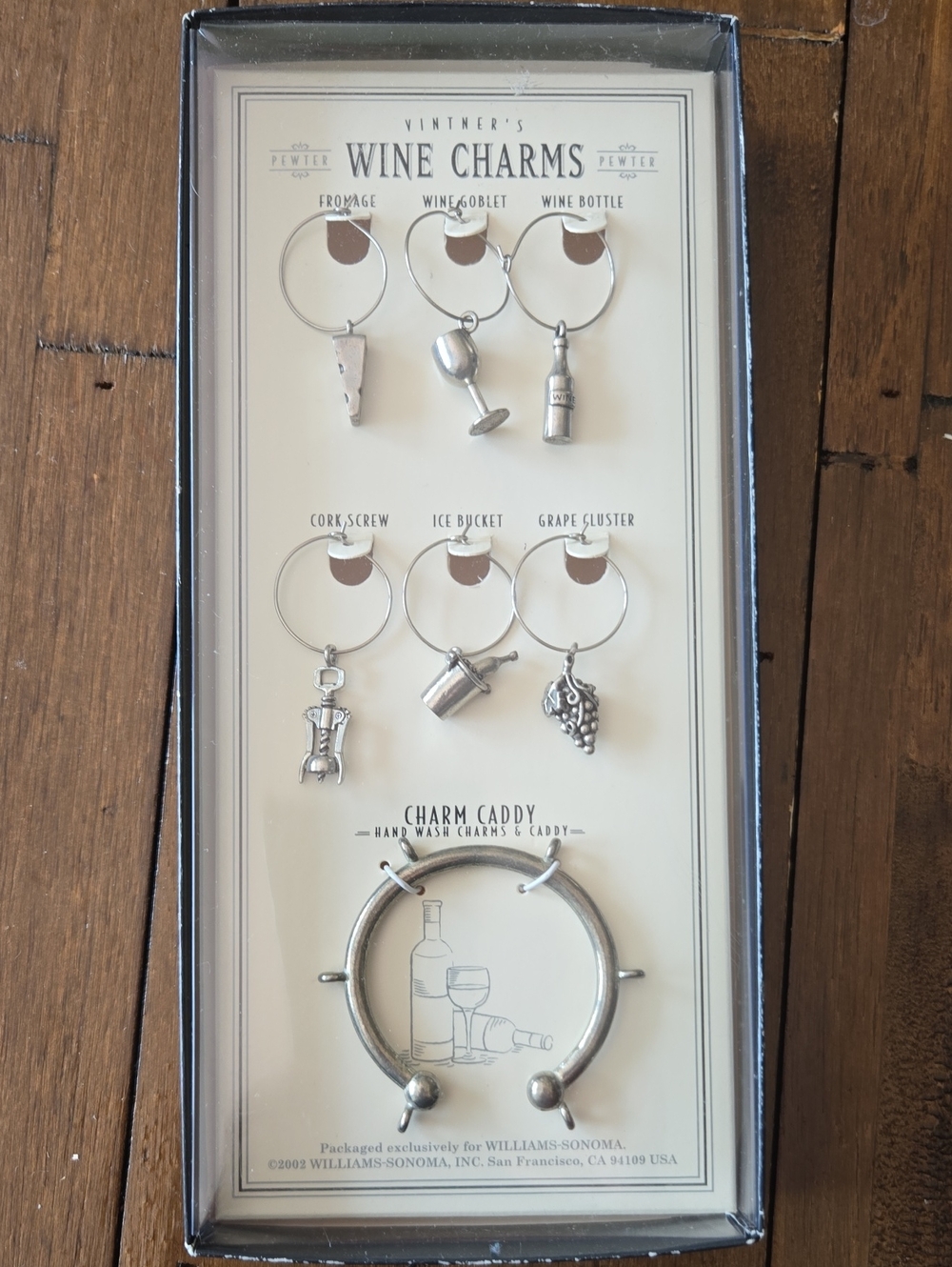 Vintner's Pewter Wine Charms